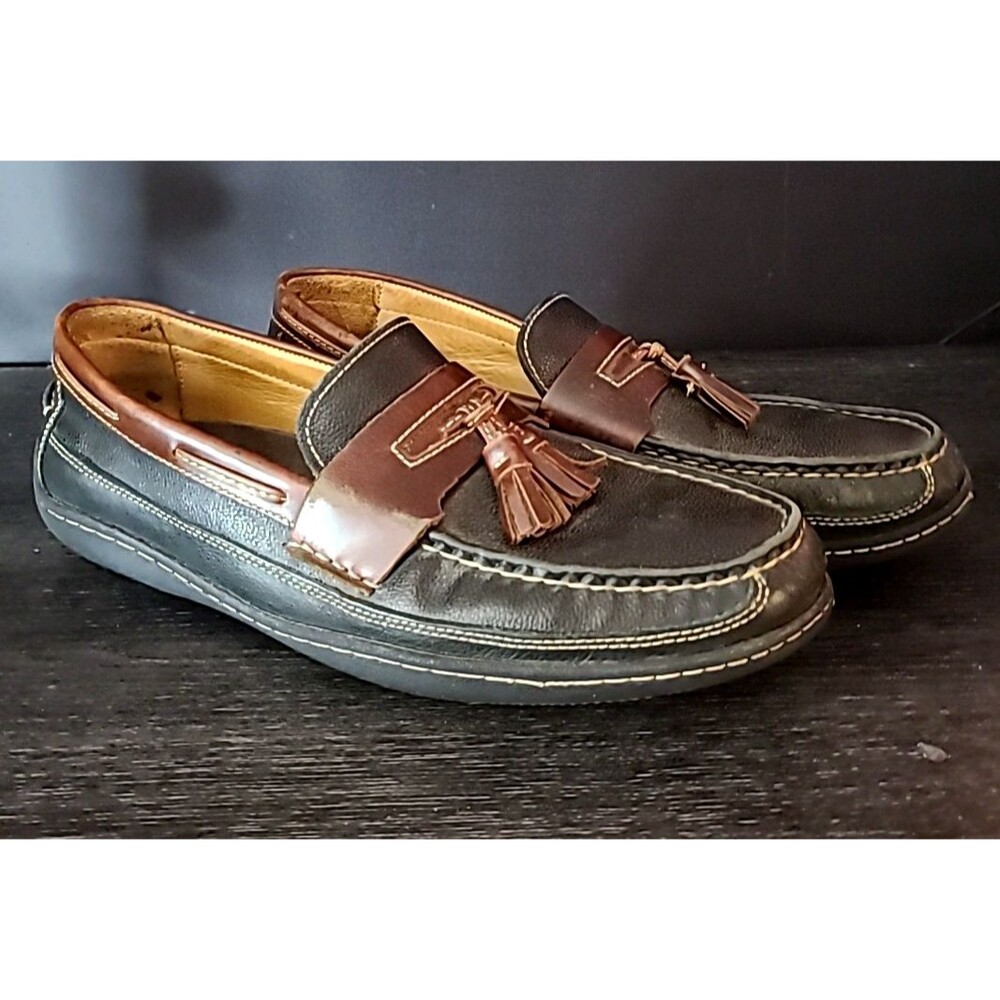 Johnston & Murphy Flex Tassel Loafers Men’s 10.5 M Leather Dress Shoes Sheepskin